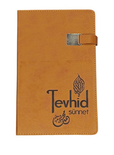 Tevhid Logolu Ajanda (Termo Deri Sert Kapak - Mıknatıslı) Taba - 2