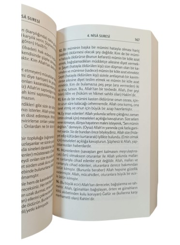 Tevhid Kur'an'ı Kerim Meali Arapça Metinsz (Karton Kapak)