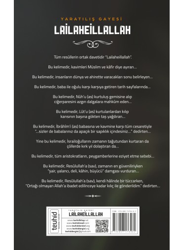 Yaratılış Gayesi Lailaheillallah