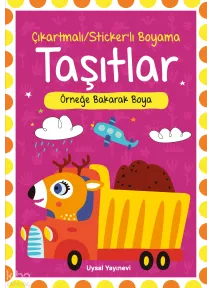 Çıkartmalı Stickerli Taşıtlar Boyama Kitabı