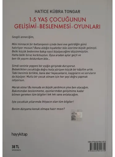 1 - 5 Yaş Çocuğunun Gelişimi - Beslenmesi Oyunları